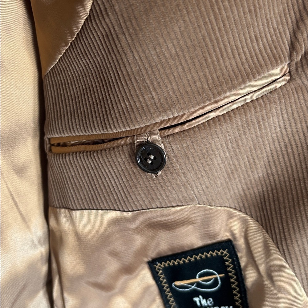 The Corduroy Collection Men’s Tan Corduroy Suit Jacket - Picture 10 of 11